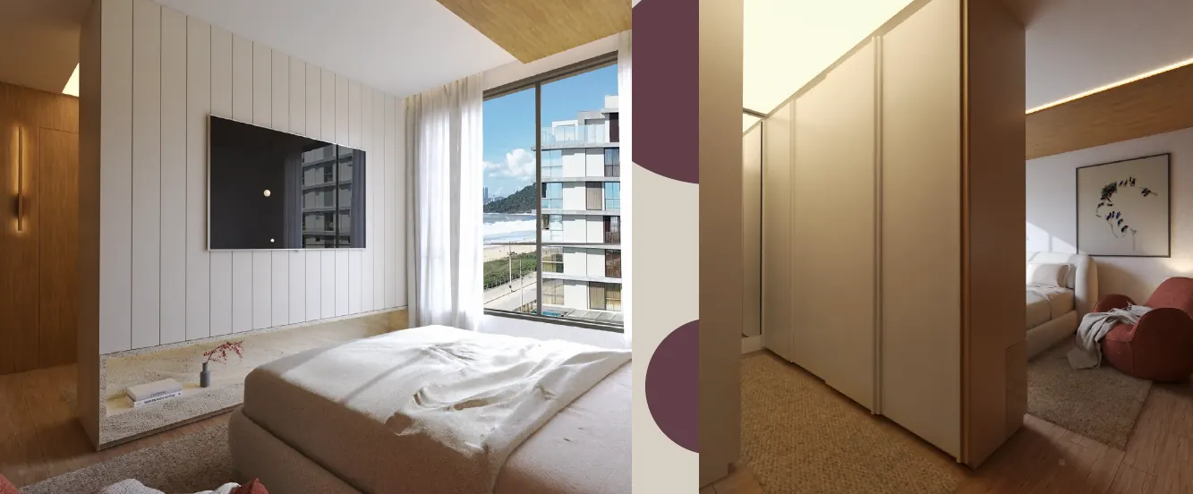 Jade Ocean Praia Brava — Piscina de borda infinita privativa